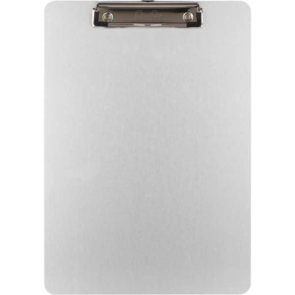 Klemmbrett A4 Aluminium mit flachem Clip