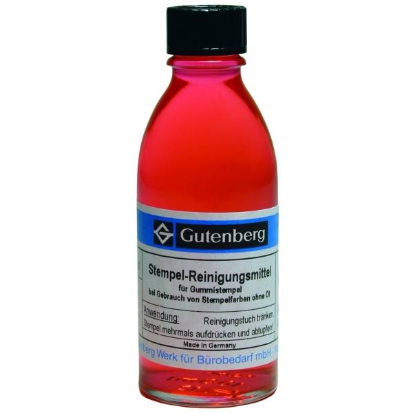 Stempelreiniger (flüssig) für Stempelfarbe ohne Öl 100ml