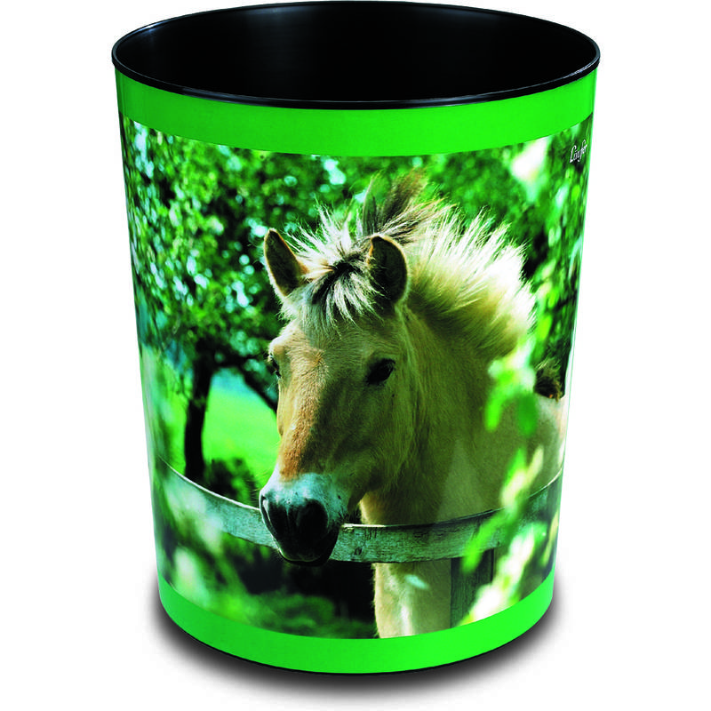 Läufer Papierkorb "Pferd am Weidezaun"