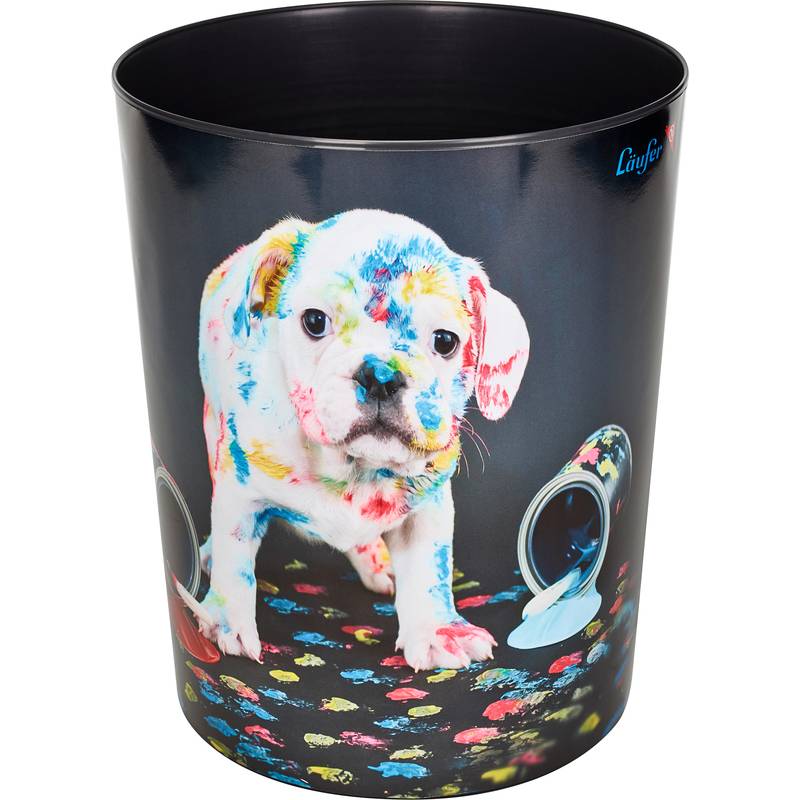Läufer Papierkorb Bunter Hund