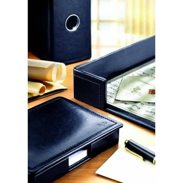 Federschale Modena Leder schwarz