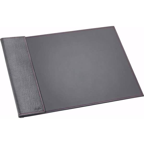 Schreibunterlage Ambiente Concerto Leder 45x65cm schwarz, pinke Ziernaht