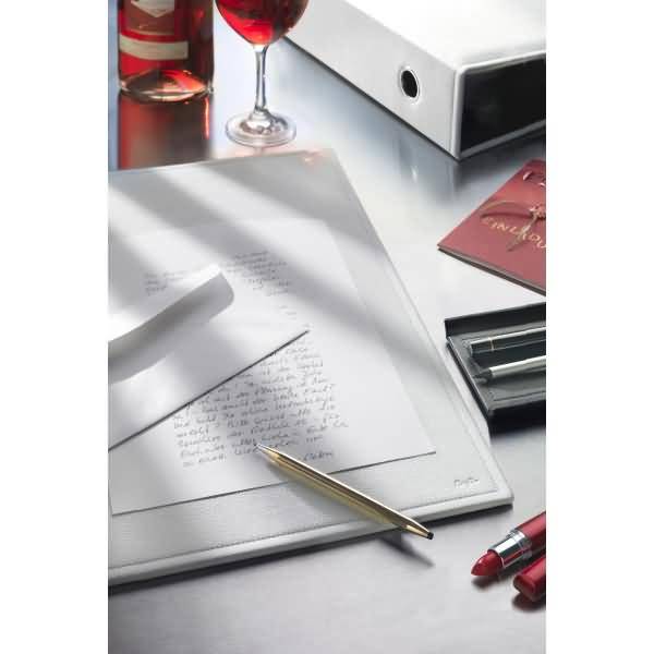 Schreibunterlage Scala Leder weiß