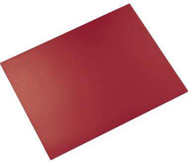 Ein einfaches rotes rechteckiges Blatt oder eine rote Karte, diagonal auf weißem Hintergrund dargestellt.