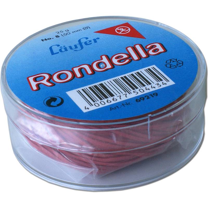 Läufer Gummiringe RONDELLA in Dose, rot, 40 mm, 25 g