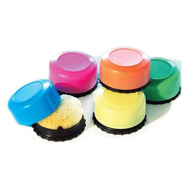 Schwammdose DM 55mm x 28mm farbig sortiert