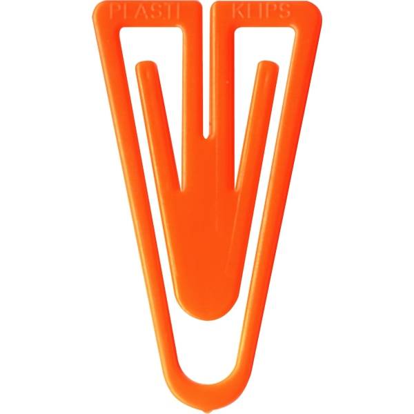 Büroklammern Plastiklips 25mm VE=100 Stück orange