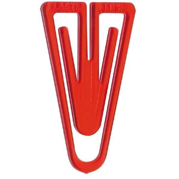 Büroklammern Plastiklips 25mm VE=100 Stück kristallrot