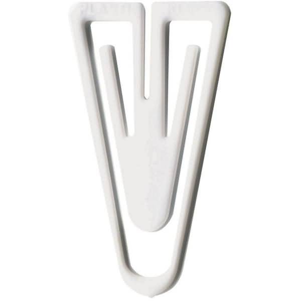 Büroklammern Plastiklips 21mm VE=200 Stück weiß