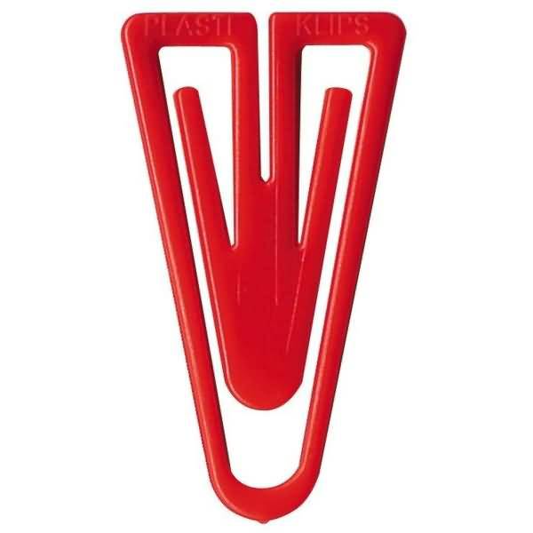 Büroklammern Plastiklips 21mm VE=1000 Stück rot