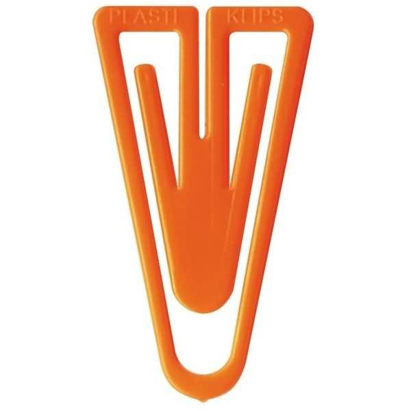 Büroklammern Plastiklips 21mm VE=1000 Stück orange