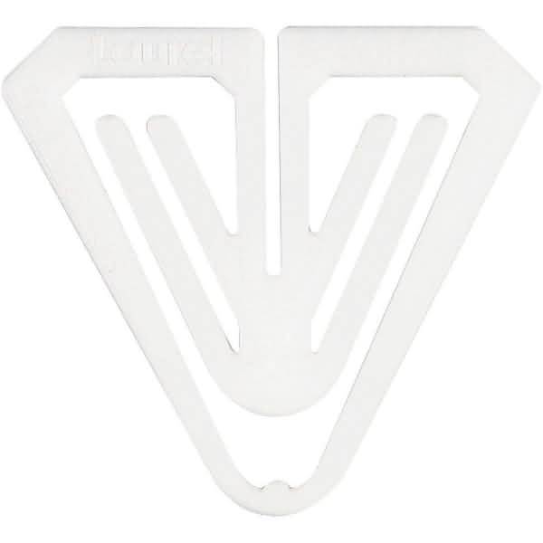Büroklammern Plastiklips Butterfly 50mm VE=1000 Stück weiß