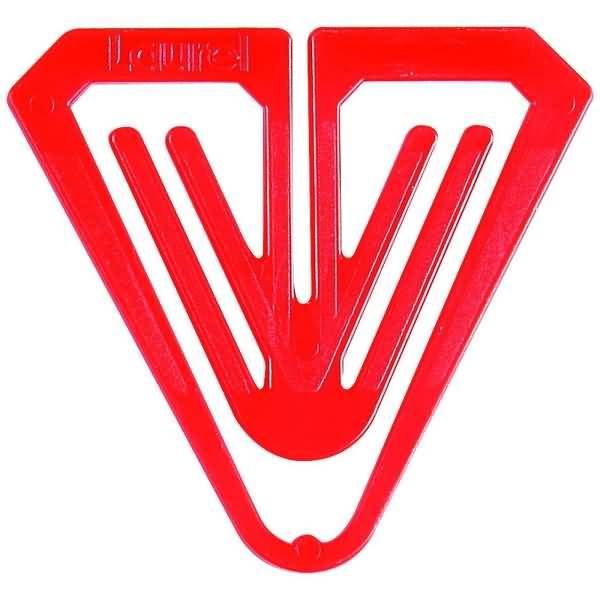 Büroklammern Plastiklips Butterfly 50mm VE=1000 Stück rot