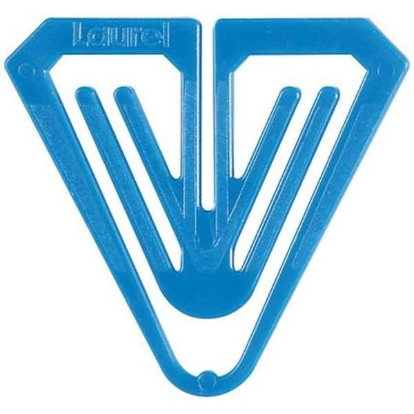 Büroklammern Plastiklips Butterfly 50mm VE=1000 Stück blau