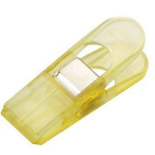 Briefklemmer Multi Clip Maxi Peg 26x80mm VE=100 Stück kristallgelb