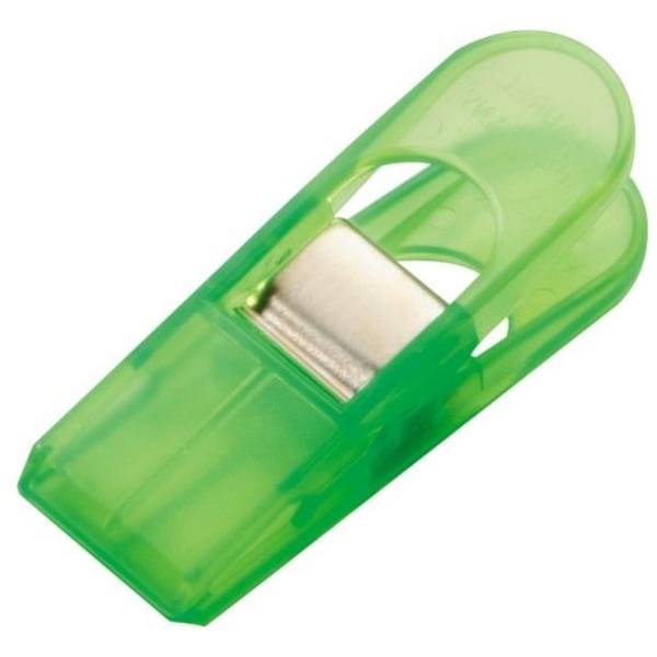 Briefklemmer Maxi Peg 26x80mm VE=2 Stück kristallgrün