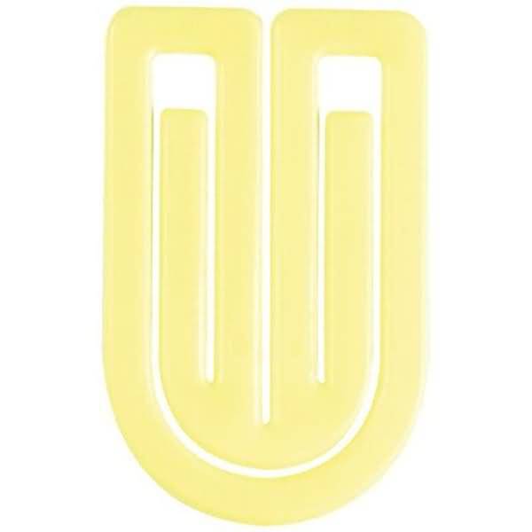 Büroklammern King Klips 50mm VE=1000 Stück hellgelb