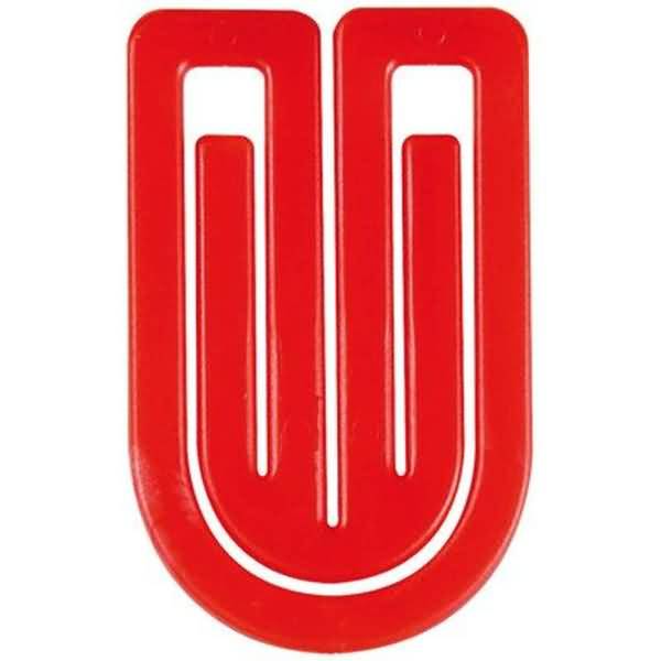 Büroklammern King Klip 32mm VE=100 Stück rot