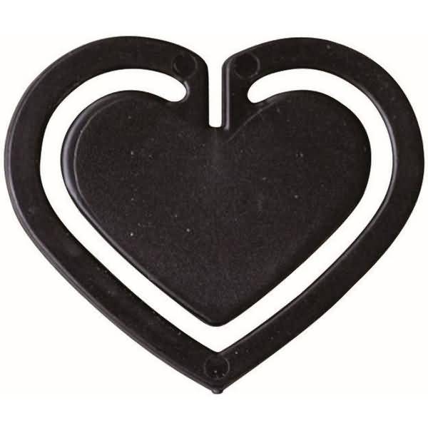 Büroklammern Herzklip 30mm VE=1000 Stück schwarz