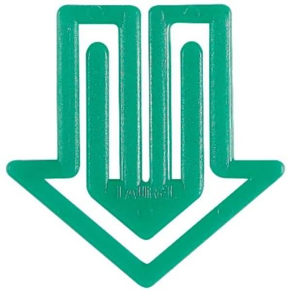 Büroklammern Pfeilklip 30mm VE=25 Stück grün