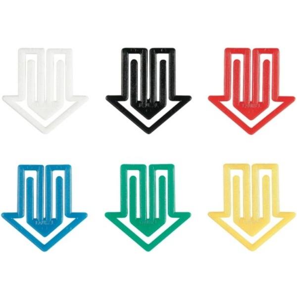 Büroklammern Pfeilklip 30mm VE=25 Stück Grundfarben sortiert