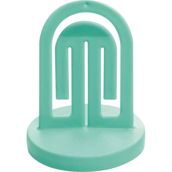 Konzepthalter mit Metallfuß türkis