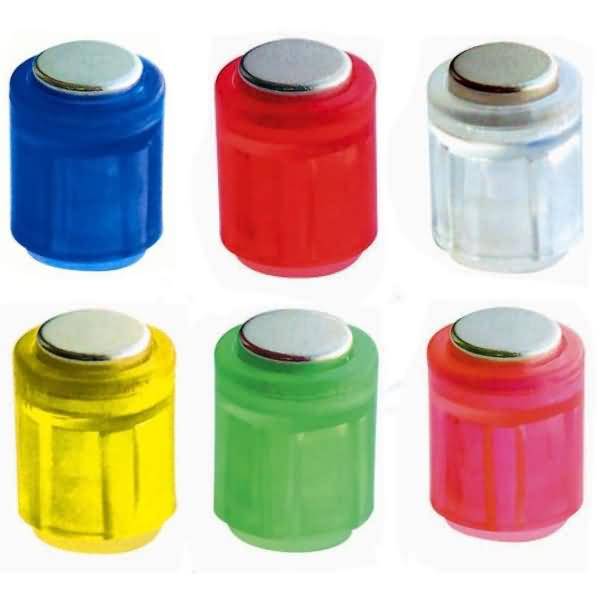 Magnet Power Zylinder 14x19mm VE=30 Stück Kristallfarben sortiert