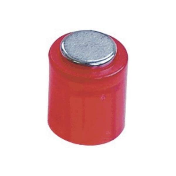 Magnet Zylinder 14x9mm bis 1900g VE=6 Stück kristallrot