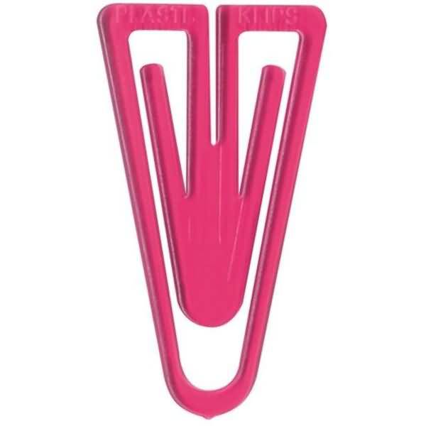 Büroklammern Super Plastiklips 110mm VE=1 Stück pastellpink