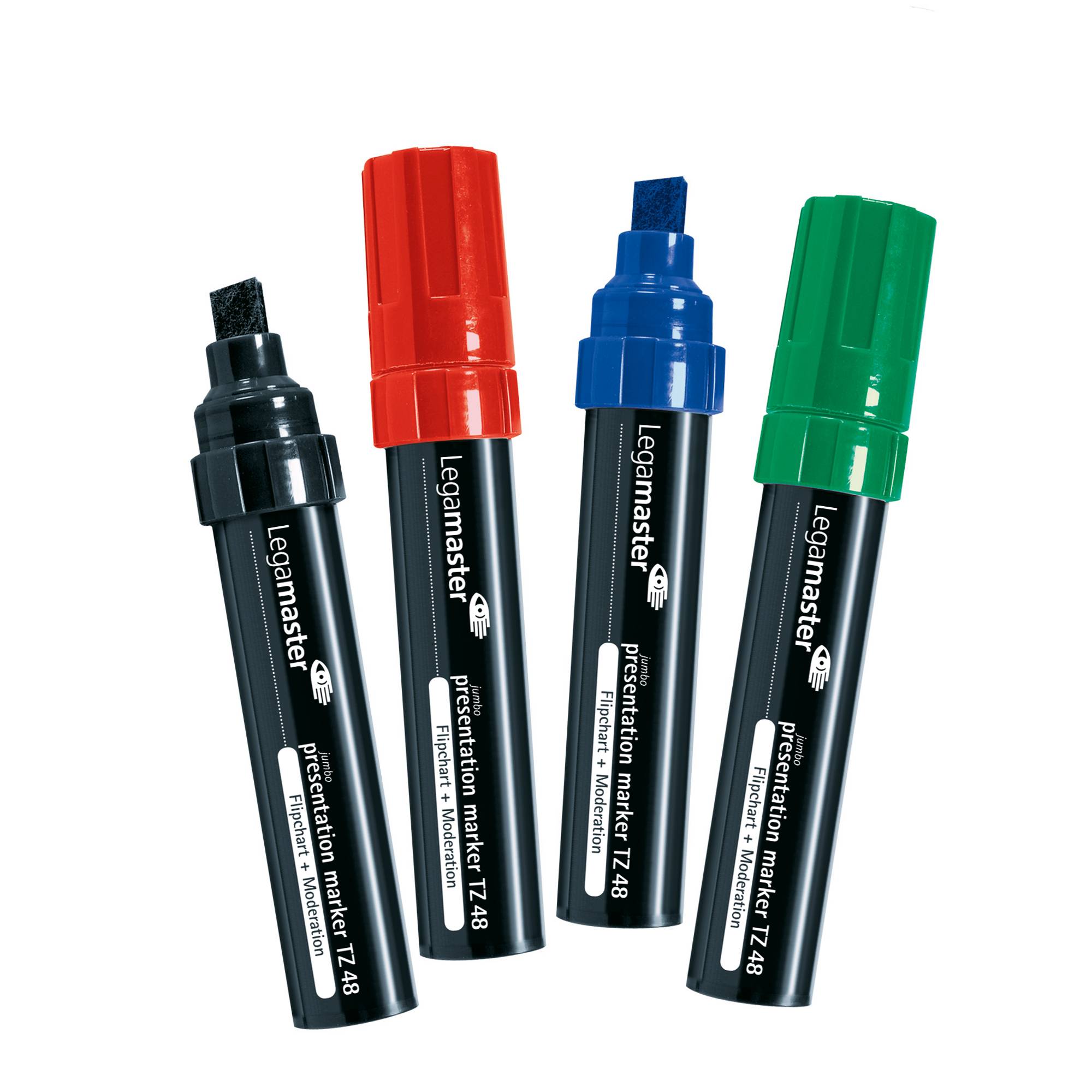 Legamaster Flipchartmarker TZ48 7-155594 sortiert 4 St./Pack.