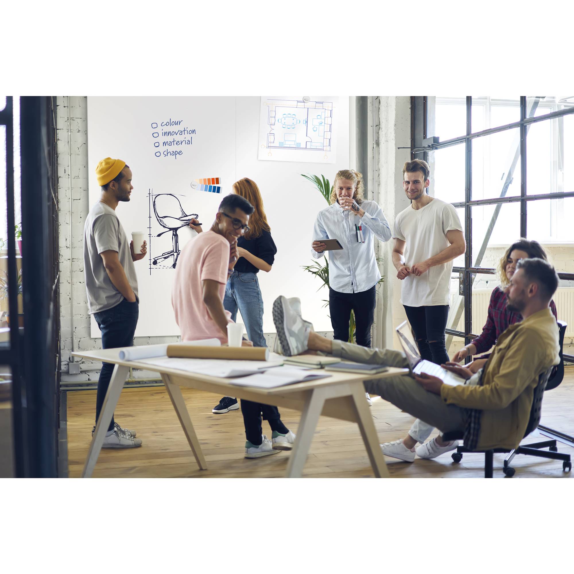 Legamaster Whiteboard WALL-UP 7-106112 119,5x200cm