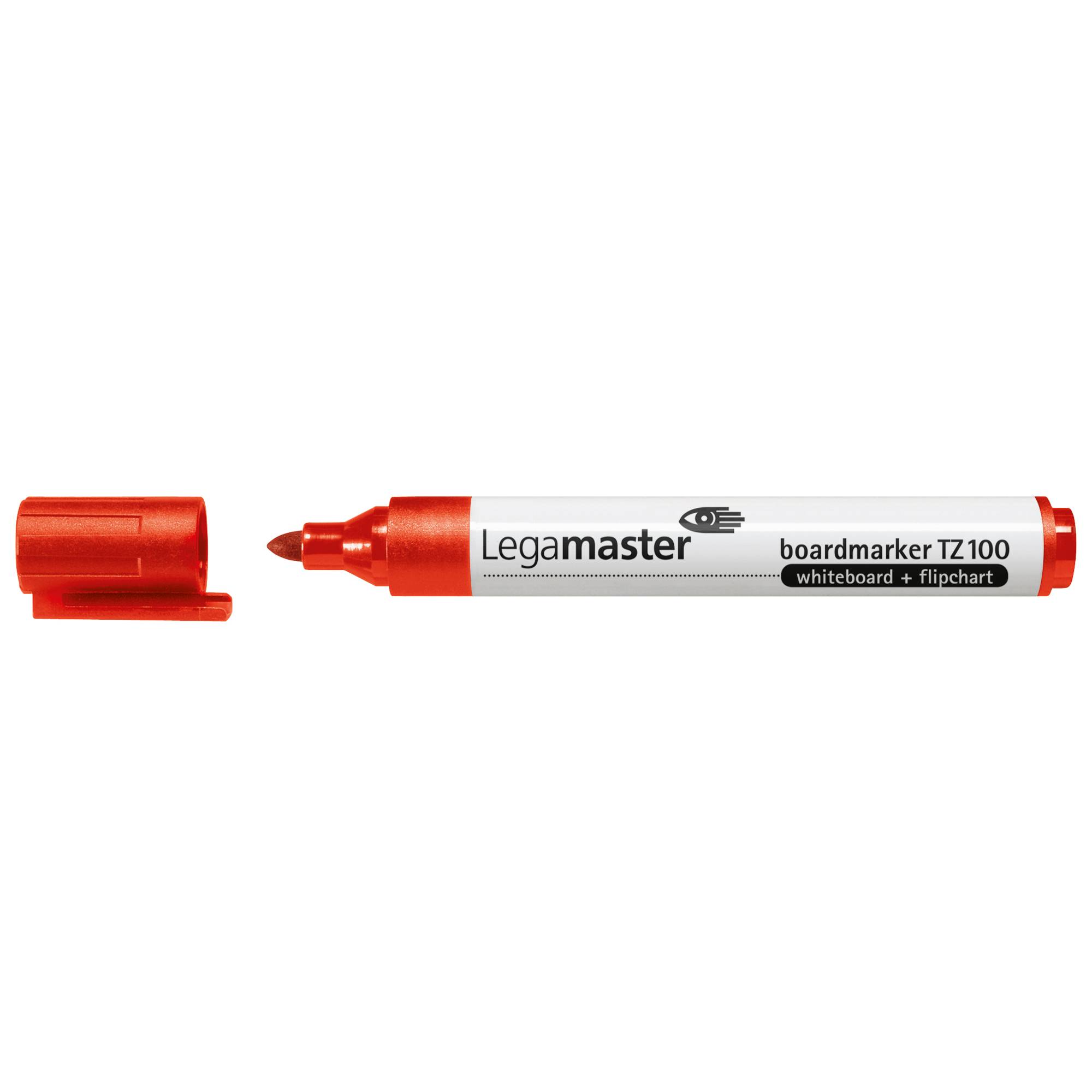 Legamaster TZ100 Boardmarker rot, 10 Stück(e), Rot, Rot, Weiß, Polypropylen (PP), Rund, 1,5 mm