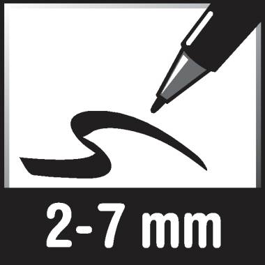 Legamaster Boardmarker TZ150 7-115001 2-7mm Keilspitze schwarz