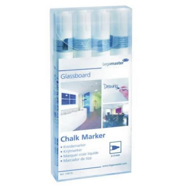Kreidemarker 2-3mm weiß VE=4 Stück