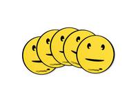 5 Legamaster Agile Smiley Neutral Magnete Motiv Ø 5,0 cm