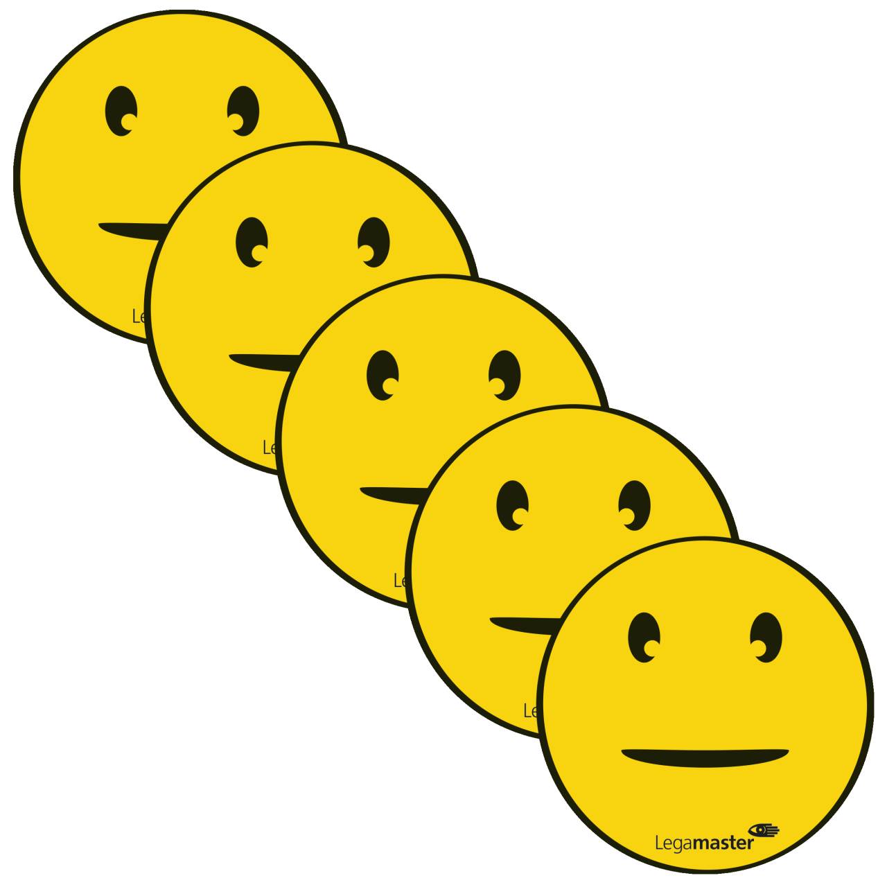 5 Legamaster Agile Smiley Neutral Magnete Motiv Ø 5,0 cm