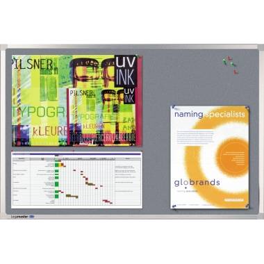 Legamaster Pinnwand PROFESSIONAL 7-140674 120x180cm Textil grau