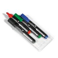 Legamaster TZ 41 - Permanentmarker - Schwarz, Blau, Rot, grün (Packung mit 4)