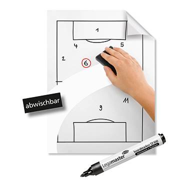 Legamaster Flipchartfolie Magic 7-159000-A4 kar. 25 St./Pack.