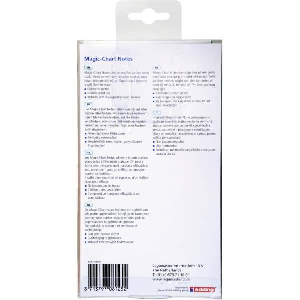 Magic-Chart Notes 10x20cm VE=500 Stück farbig sortiert