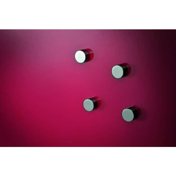 Haftmagneten für Glasboard 12mm silber VE=6 Stück