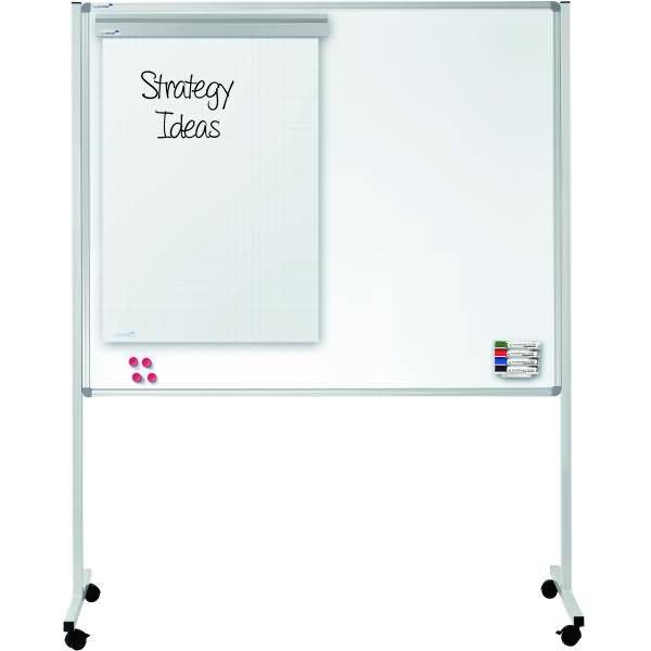 Multiboard XL Whiteboard/Pinboard 120x150cm grau