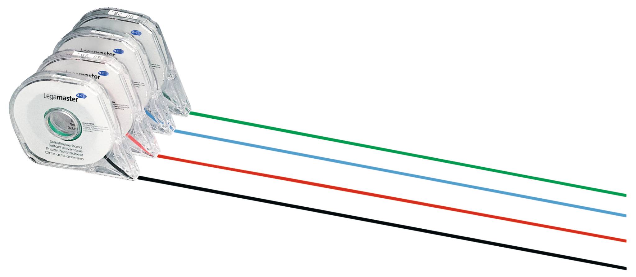 LEGAMASTER Aufteilungsband für Planungstafel 2,5mm x 16m grün - 2,5 m - Grün - 9 cm - 2,5 mm - 16000 mm - 25 g