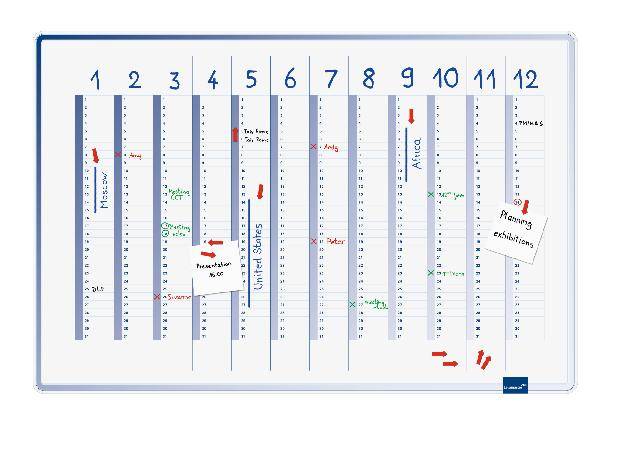 Legamaster Planungstafel Accents Linear Cool - Jahr