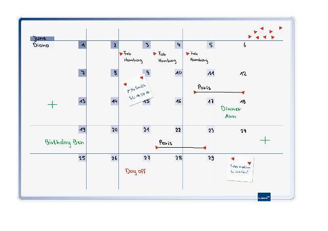 Legamaster Planungstafel Accents Linear Cool - Monat