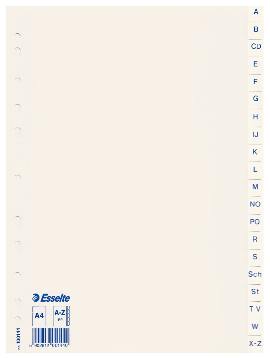 Plastikregister Economy A-Z