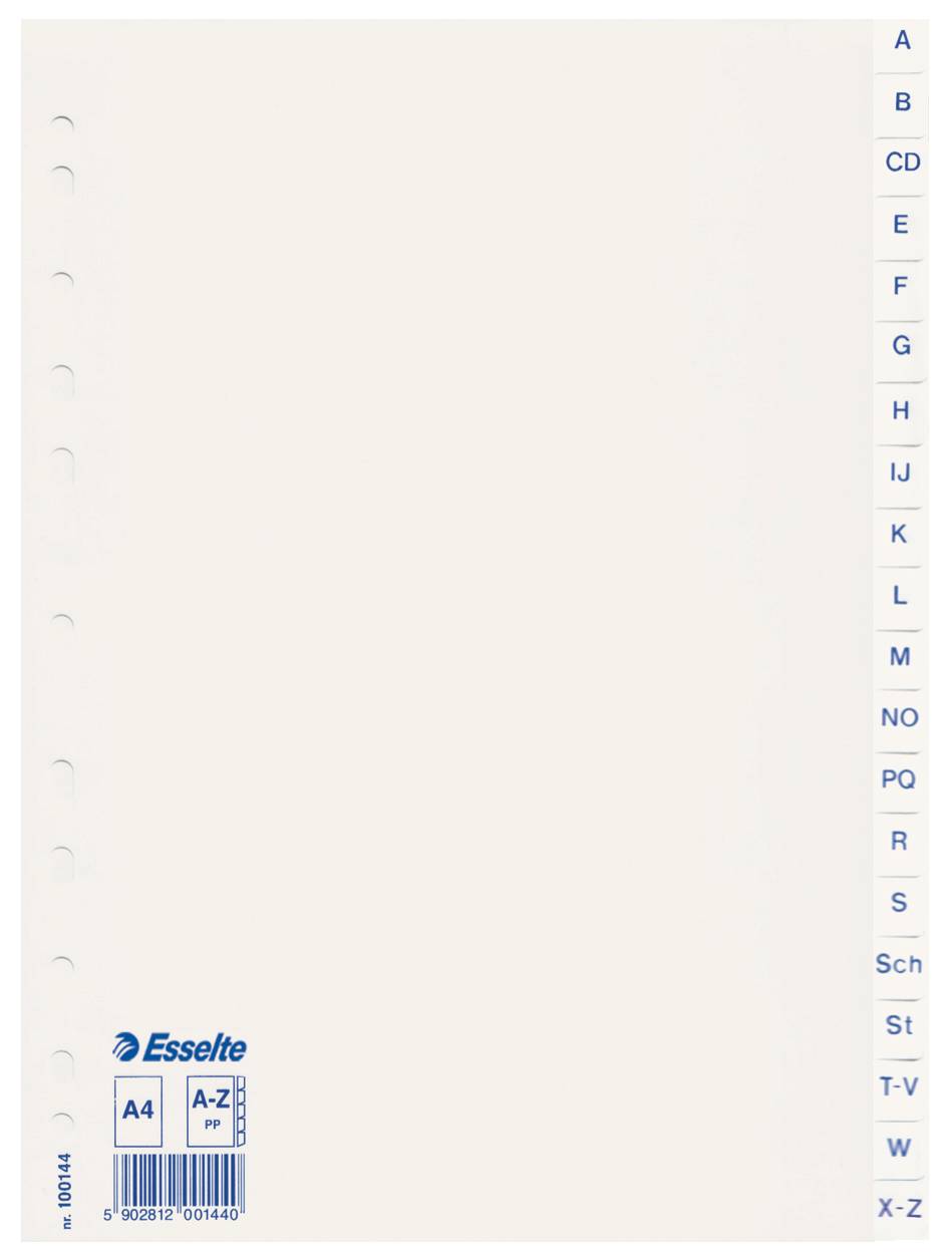Plastikregister Economy A-Z