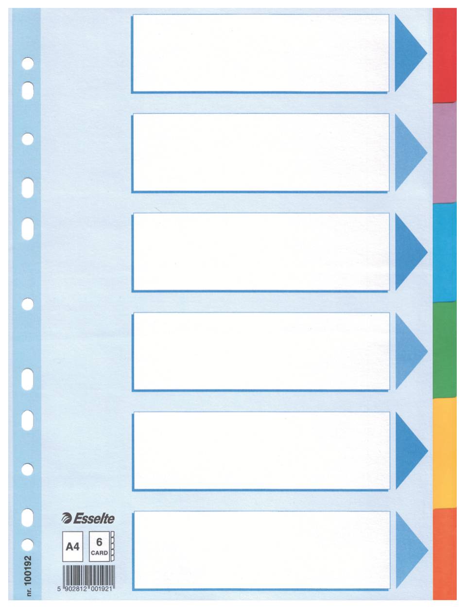 Kartonregister Blanko