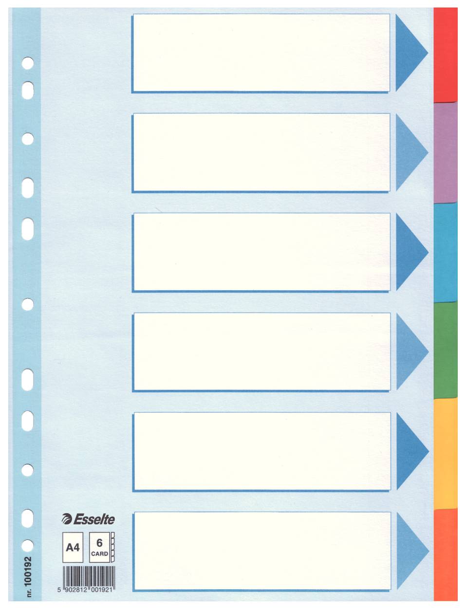 Kartonregister Blanko