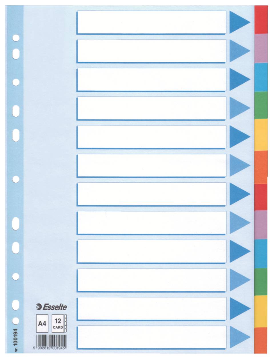 Kartonregister Blanko